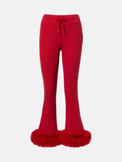 Low-rise cotton capri pants