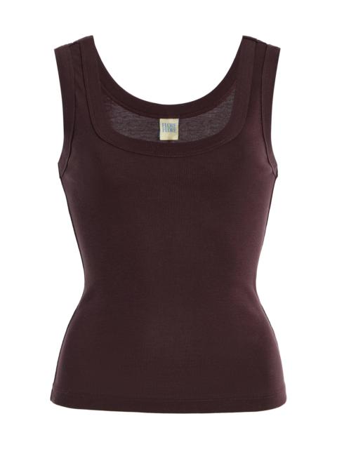 Hillie Cotton Tank Top brown