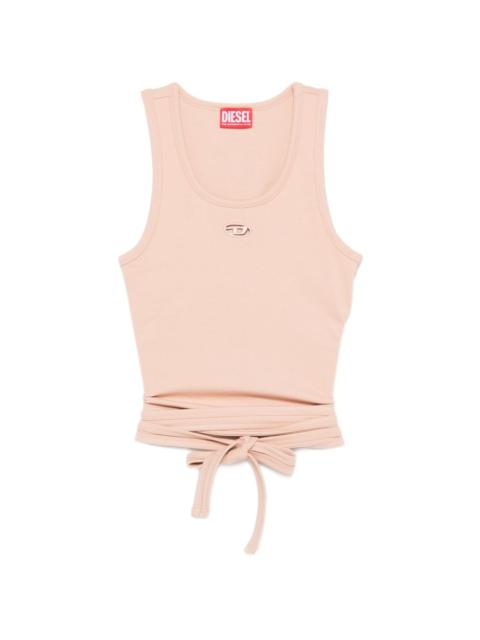 T-Bunny-Tail logo tie tank top
