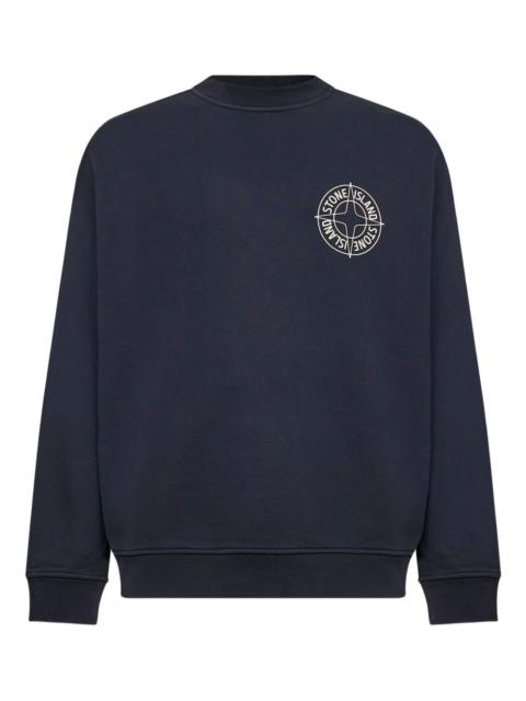 compass-logo crew-neck sweatshirt