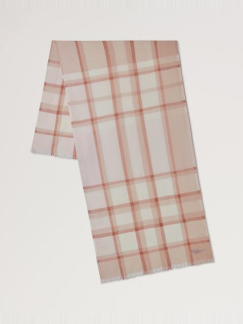 Mega Check Scarf
Cashmere Taupe & Eggshell Cashmere Blend