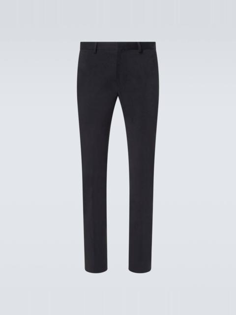 Winter mid-rise cotton chinos