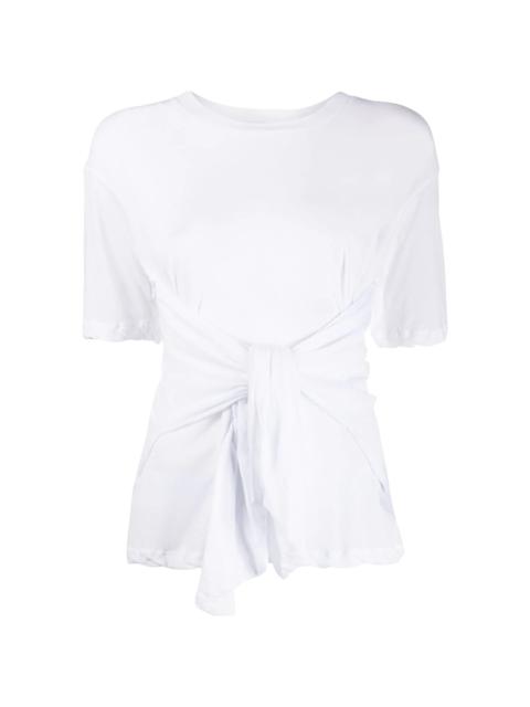 tie-front T-shirt