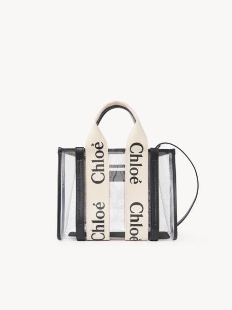 SMALL WOODY TOTE BAG IN JELLY & LEATHER