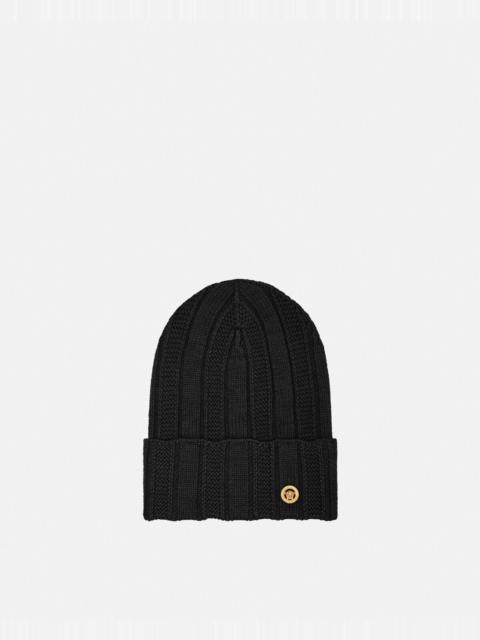 Medusa Ribbed Knit Beanie
