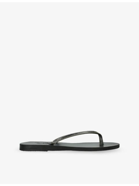 Saionara Stitch Leather Sandals