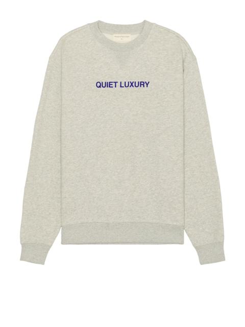 Quiet Luxury Crew Neck Sweatshirt