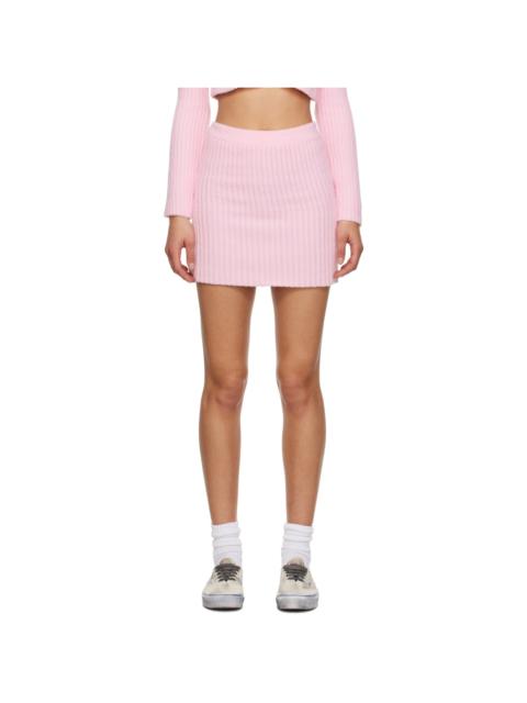Pink Cheerleader Midi Skirt