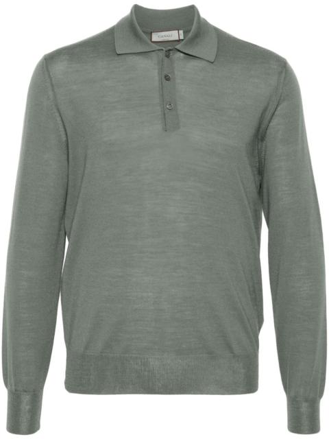 merino wool polo top