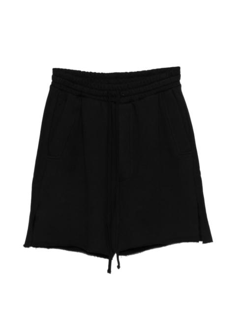 drawstring frayed shorts