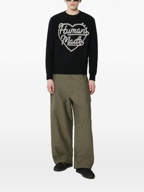 logo-patch trousers