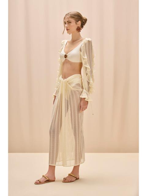 WAVE MESH MAXI SKIRT