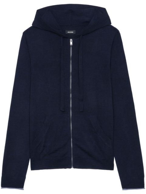 Clash zip-up hoodie