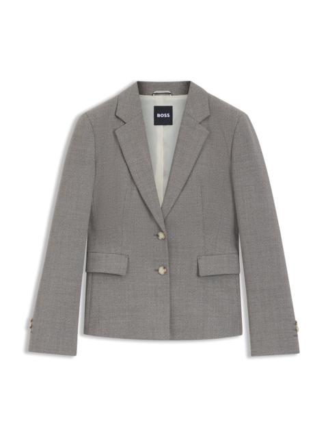 SLIM-FIT BLAZER IN A PATTERNED WOOL BLEND
