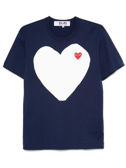 heart-patch T-shirt