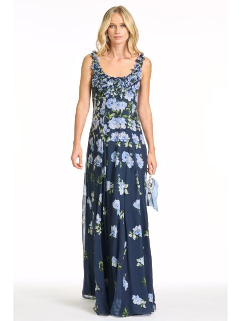 EMBELLISHED INDIRA GOWN - CORSAGE DEGRADE