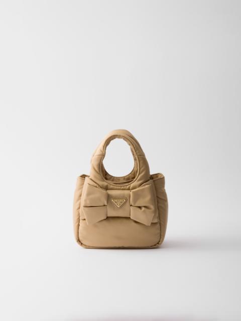 Padded Re-Nylon mini-bag with bow