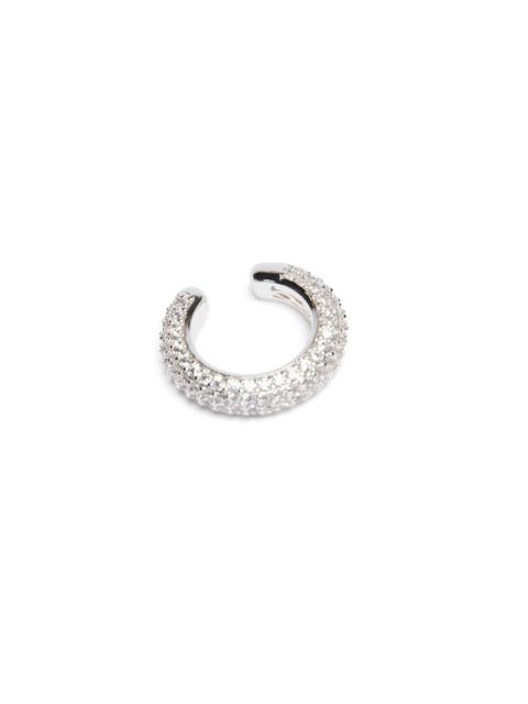 KRYSTAL RIPPLE EAR CUFF SILVER