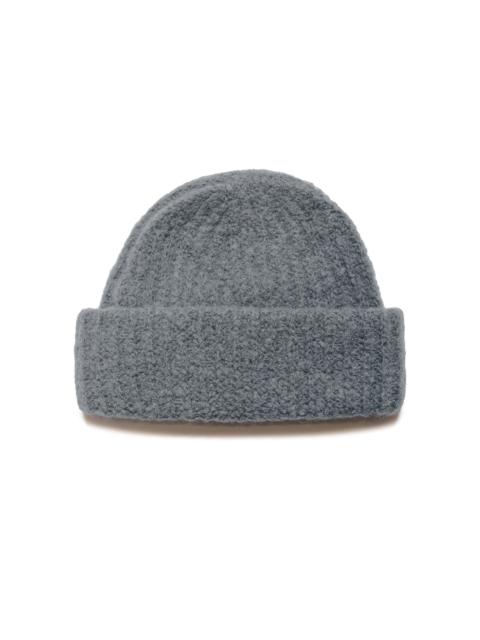 Alpaca Wool Short Beanie Mouse Grey