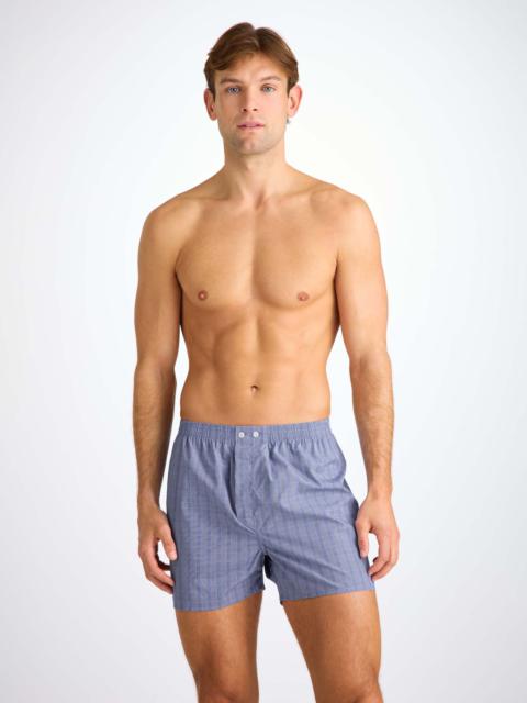 Men's Classic Fit Boxers Felsted 3 Cotton Blue