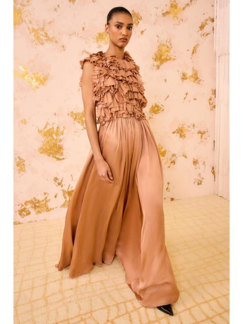 Byzantine Silk Backless Gown