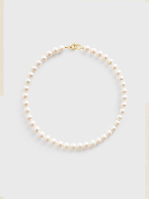 Infinity pearl choker white