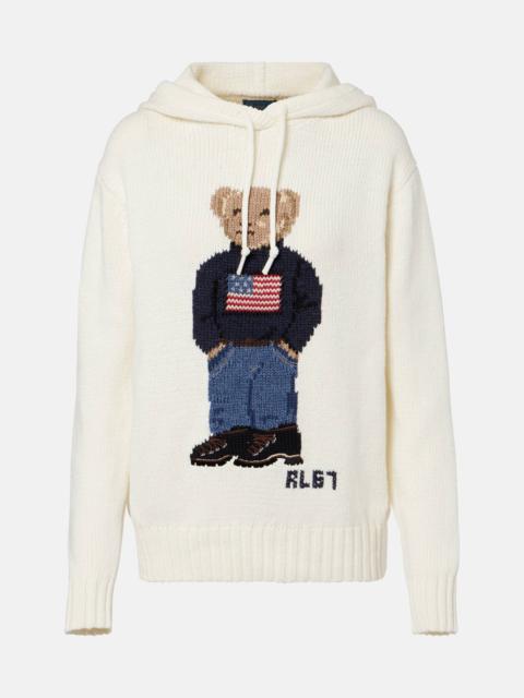 Polo Bear cotton and linen hoodie