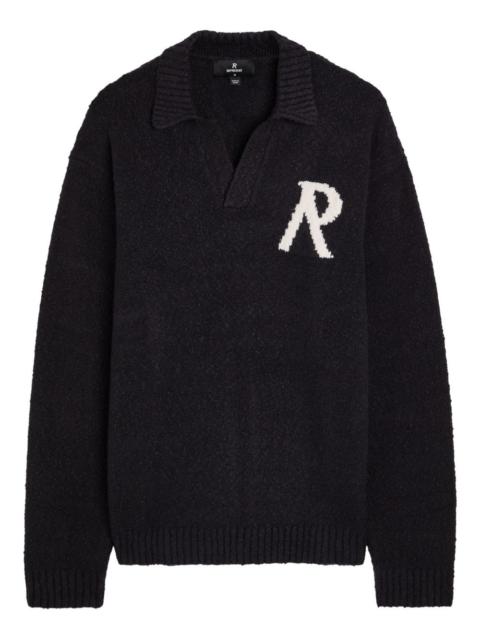 initial collared sweater