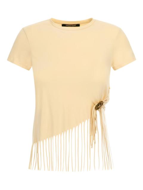 fringe-trim T-shirt