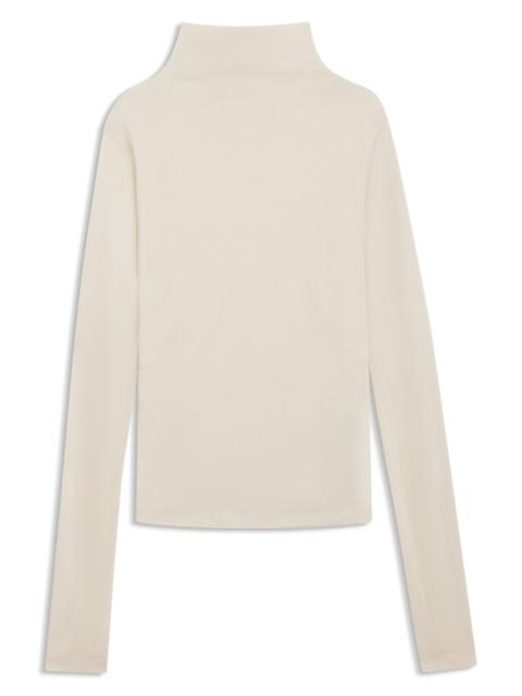 HIGH-NECK TOP IN SOFT JERSEY