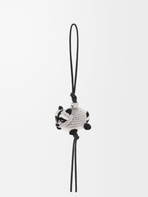 Raccoon charm in felt