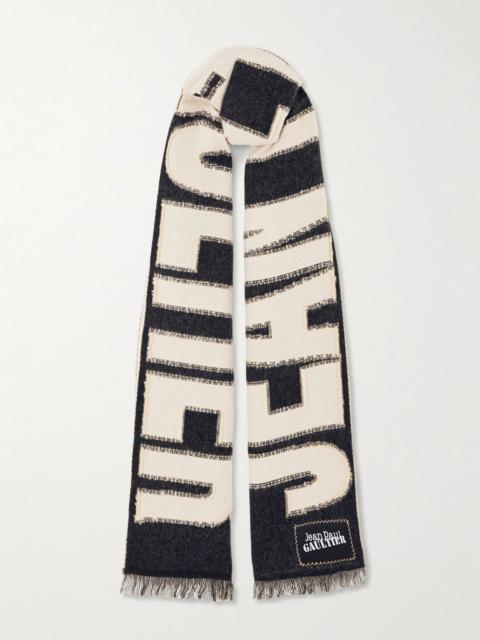 Wool scarf Black