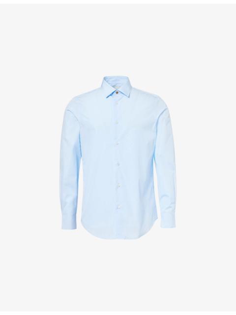 Tailored-Fit Long-Sleeves Cotton-Poplin Shirt