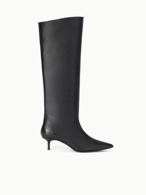 STAUD SEBASTIAN KITTEN HEEL BOOT BLACK