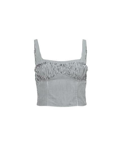 Poplin Bustier Top