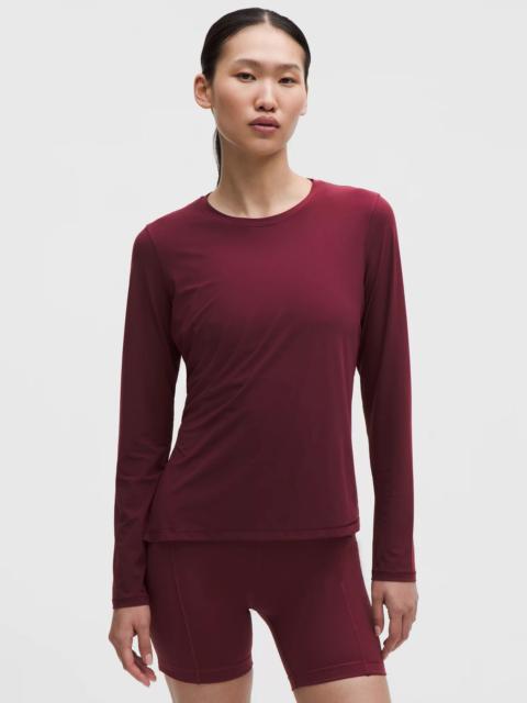 Side-Ruched Running Long-Sleeve Shirt
