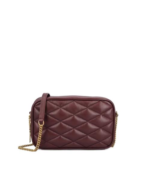 quilted leather shoulder bag