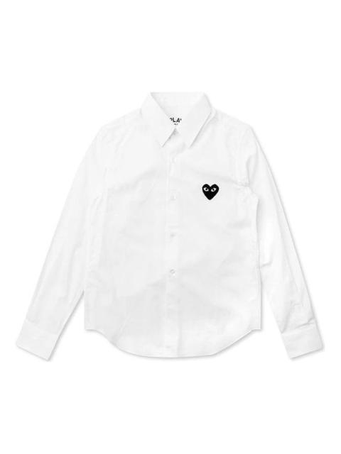 COMME des GARCONS PLAY Black Emblem Button Down 'White' AZ-B004-051-2