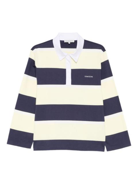striped polo top