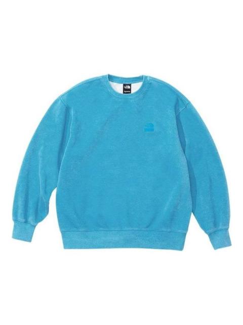 Supreme x The North Face Pigment Printed Crewneck 'Blue' SUP-SS21-741