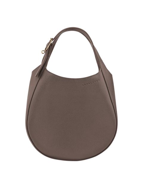 Le Foulonné S Handbag Taupe - Leather