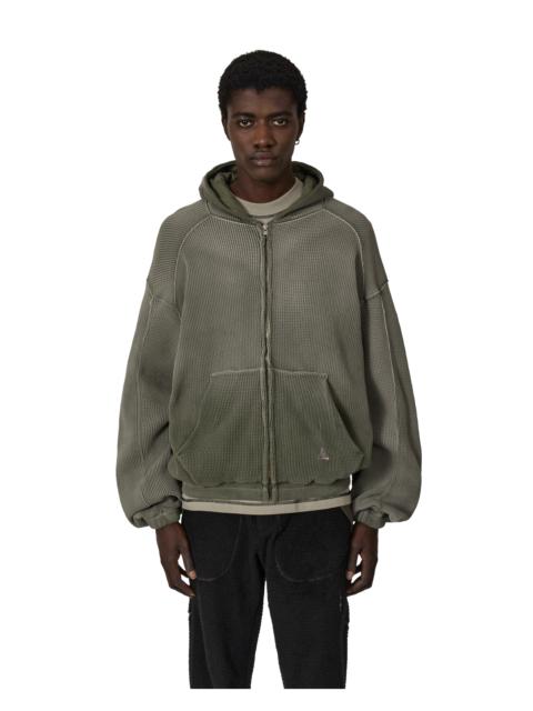 Bee Sun Faded Waffle Zip Up Hoodie