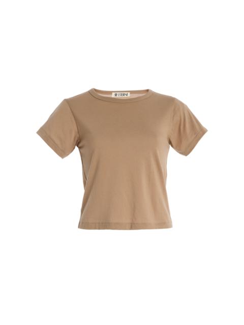 Cotton-Modal Baby T-Shirt taupe