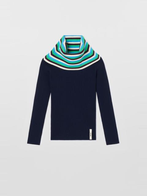 FOLDED TOP / dark blue