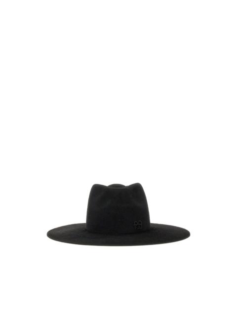 logo-detail felt fedora hat