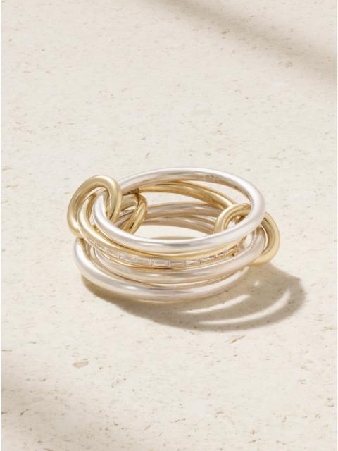 Kira Sterling Silver And 18-karat Gold Diamond Ring