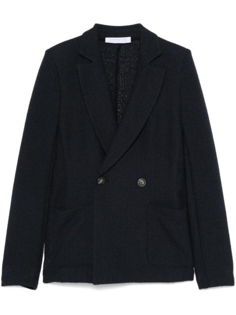 two-tone frisé blazer