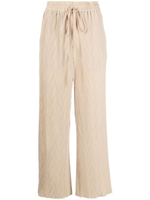 Naptune straight-leg plissÃ© trousers