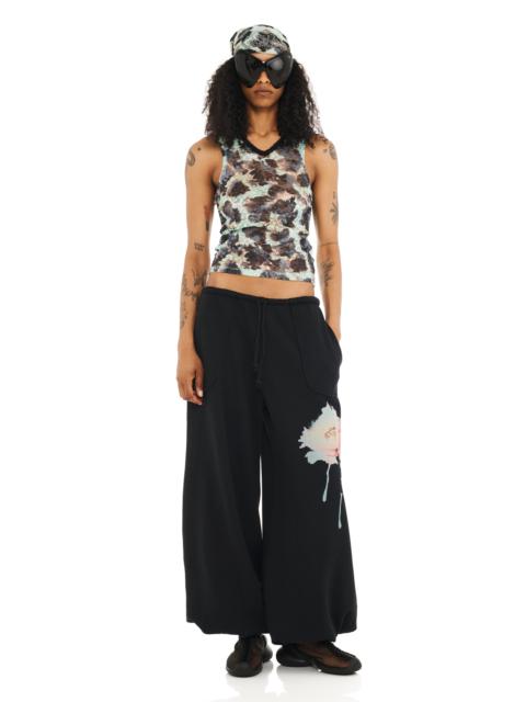 BLACK FLOWER DREAM BALLOON SWEATPANT