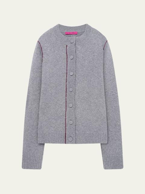 Glacier Cashmere Crewneck Cardigan